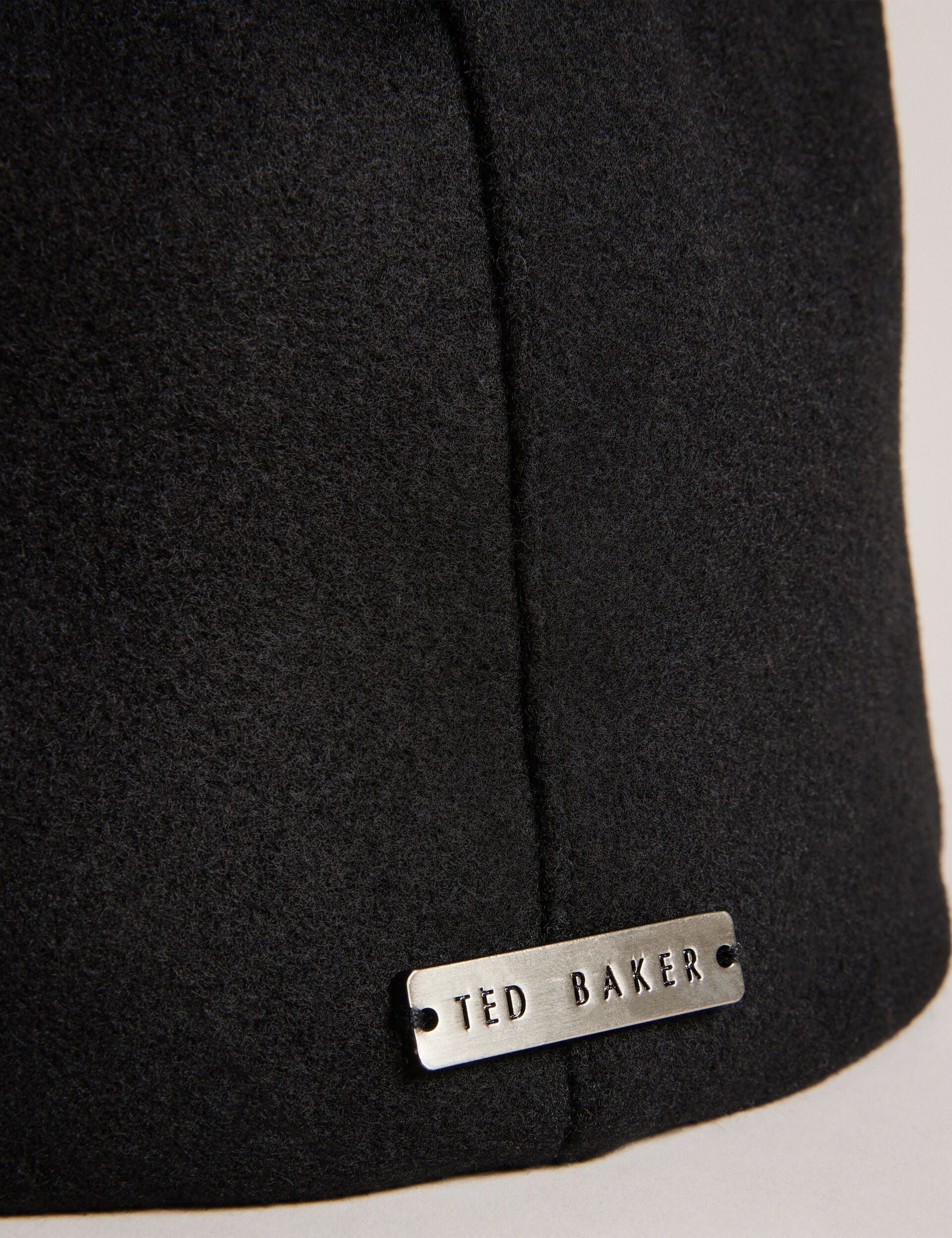 Ted Baker ALFREDS - Wool Blend Flat Cap BLACK