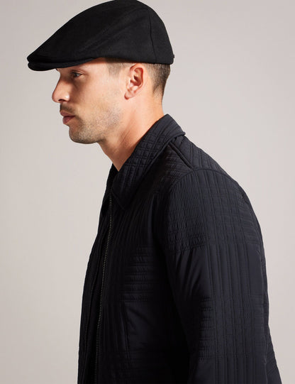 Ted Baker ALFREDS - Wool Blend Flat Cap BLACK