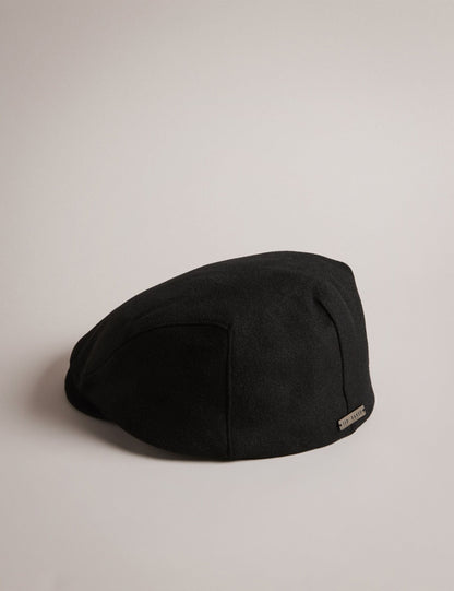 Ted Baker ALFREDS - Wool Blend Flat Cap BLACK