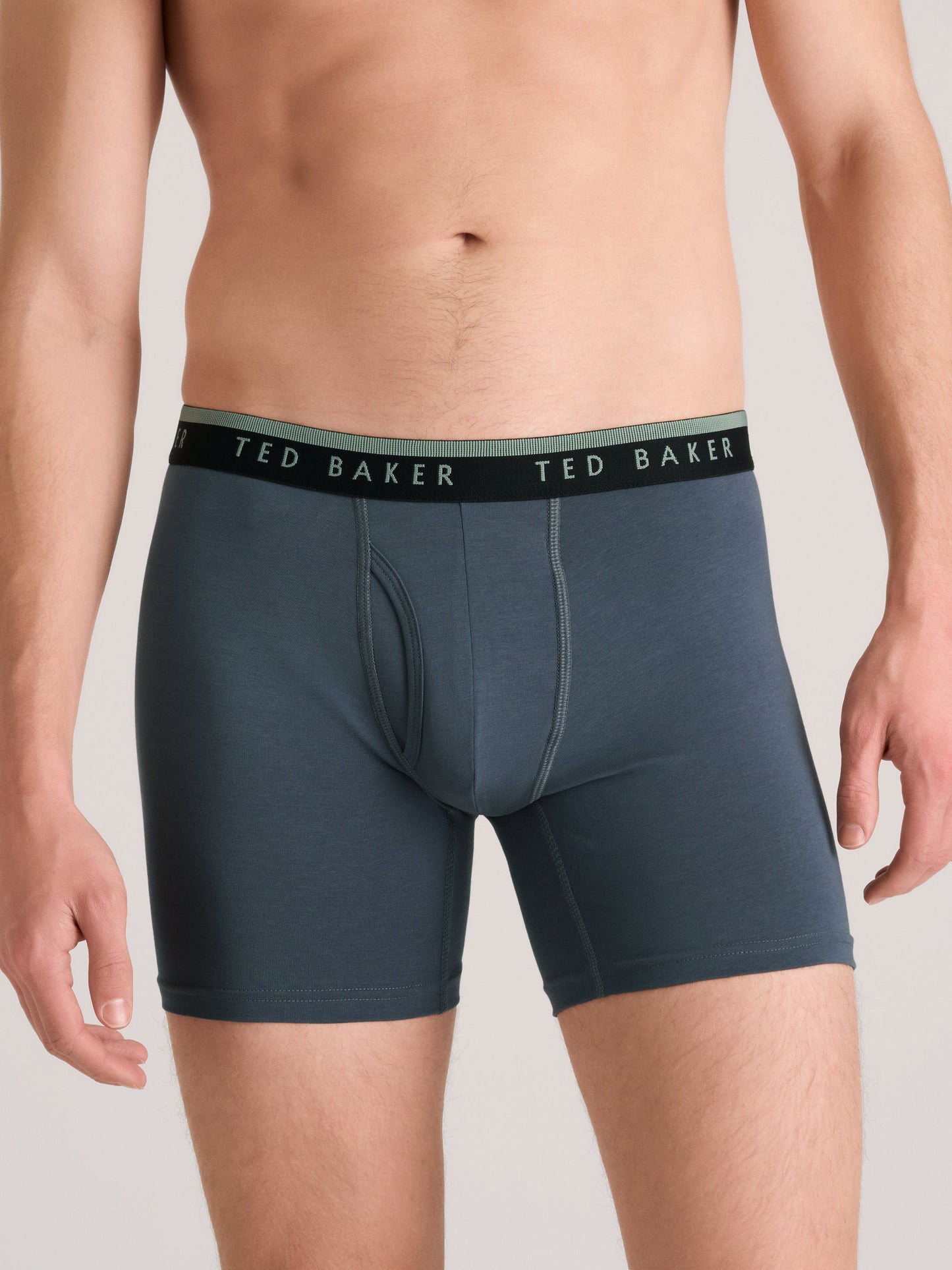 Ted Baker 4 Pack Cotton Stretch Boxer Briefs GREEN