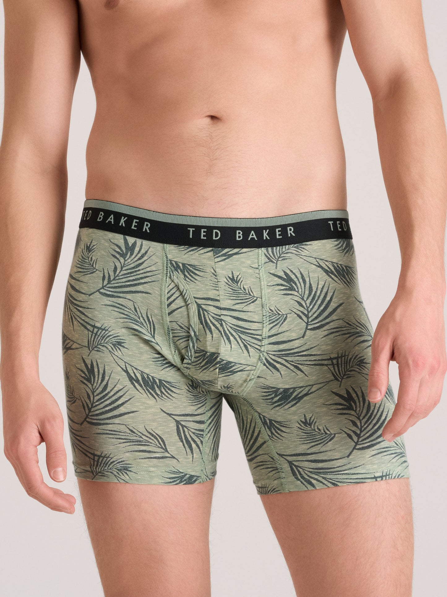 Ted Baker 4 Pack Cotton Stretch Boxer Briefs GREEN