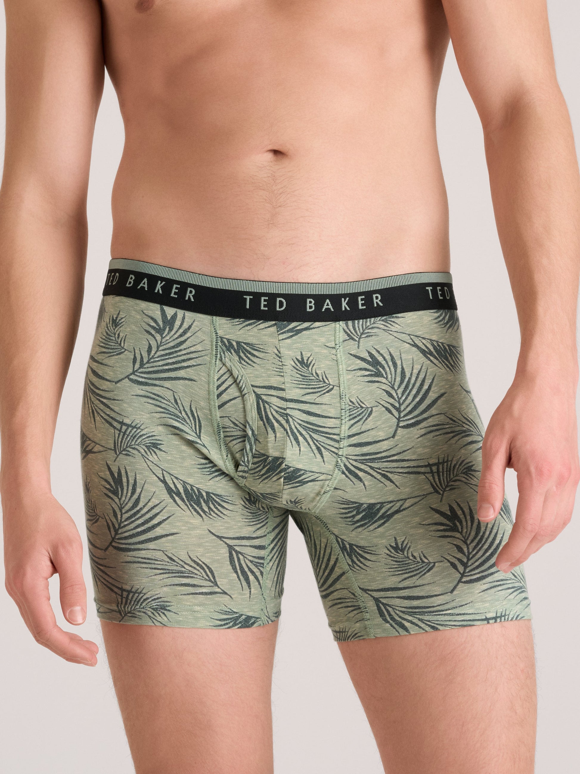 Ted Baker 4 Pack Cotton Stretch Boxer Briefs GREEN