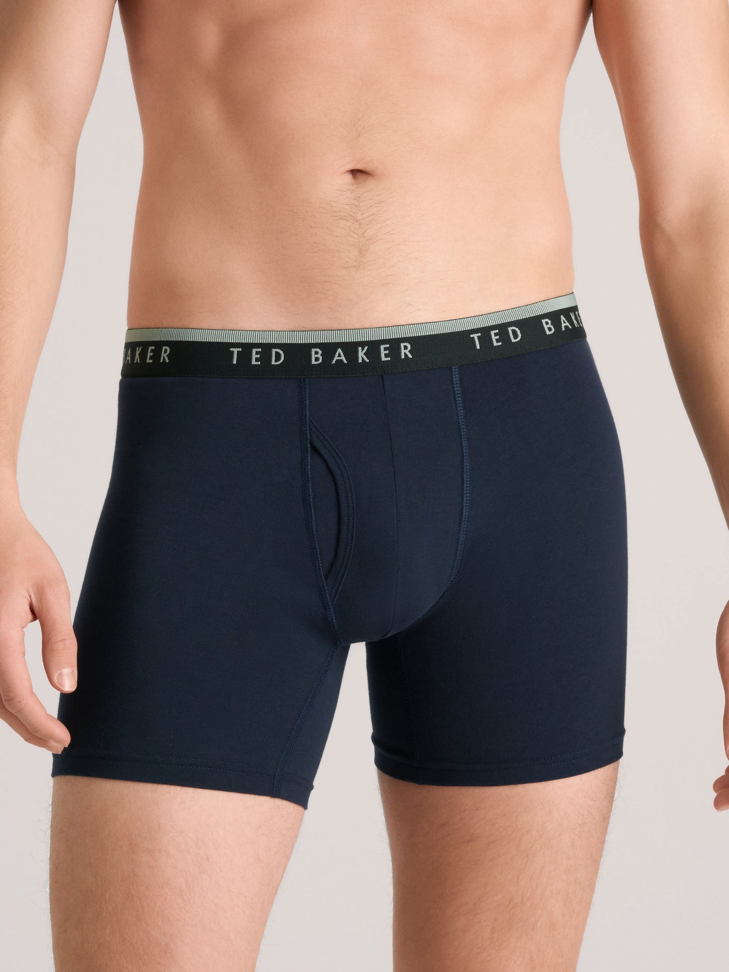 Ted Baker 4 Pack Cotton Stretch Boxer Briefs GREEN