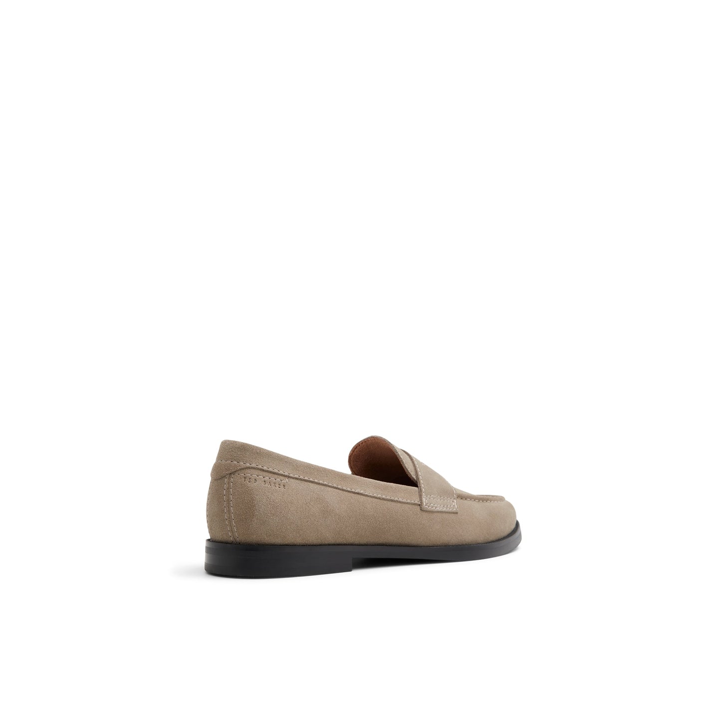Ted Baker PARLIAMENT - Grained Leather Penny Loafers KHAKI