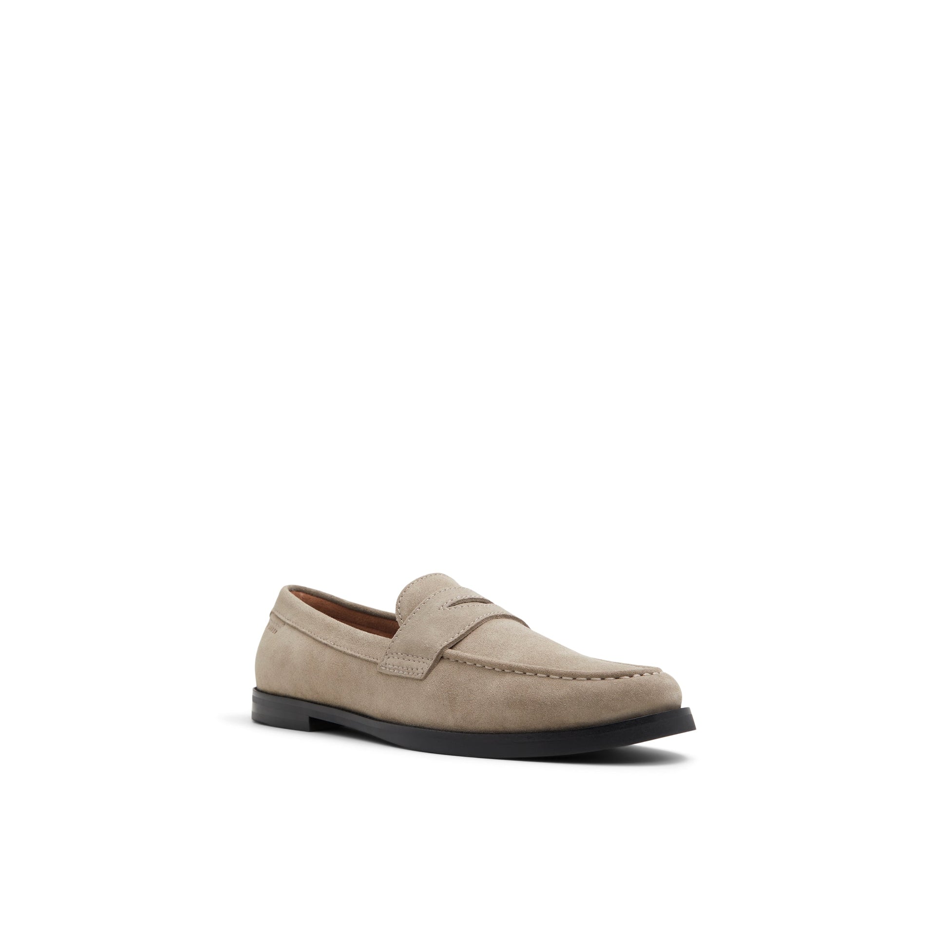 Ted Baker PARLIAMENT - Grained Leather Penny Loafers KHAKI