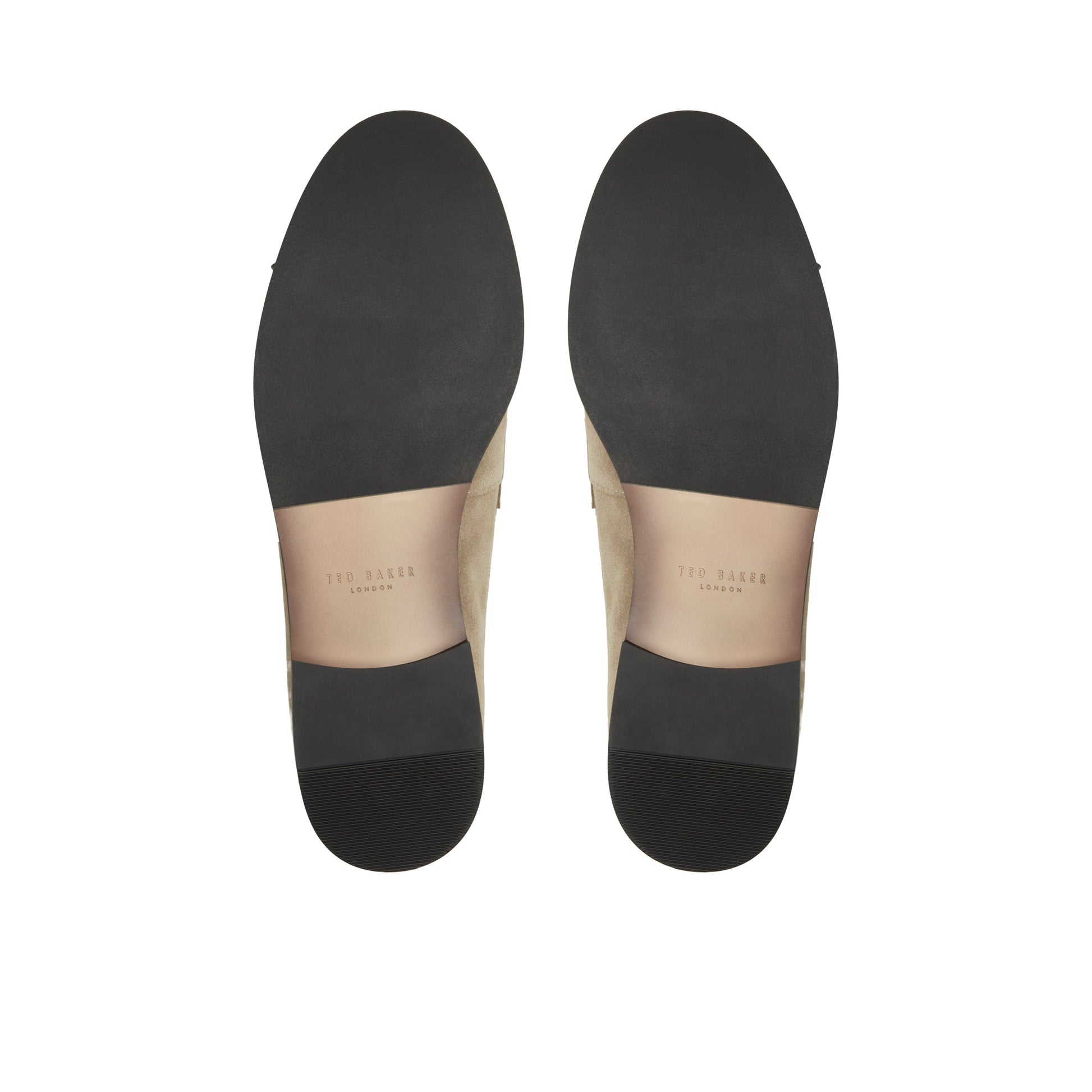Ted Baker PARLIAMENT - Grained Leather Penny Loafers KHAKI