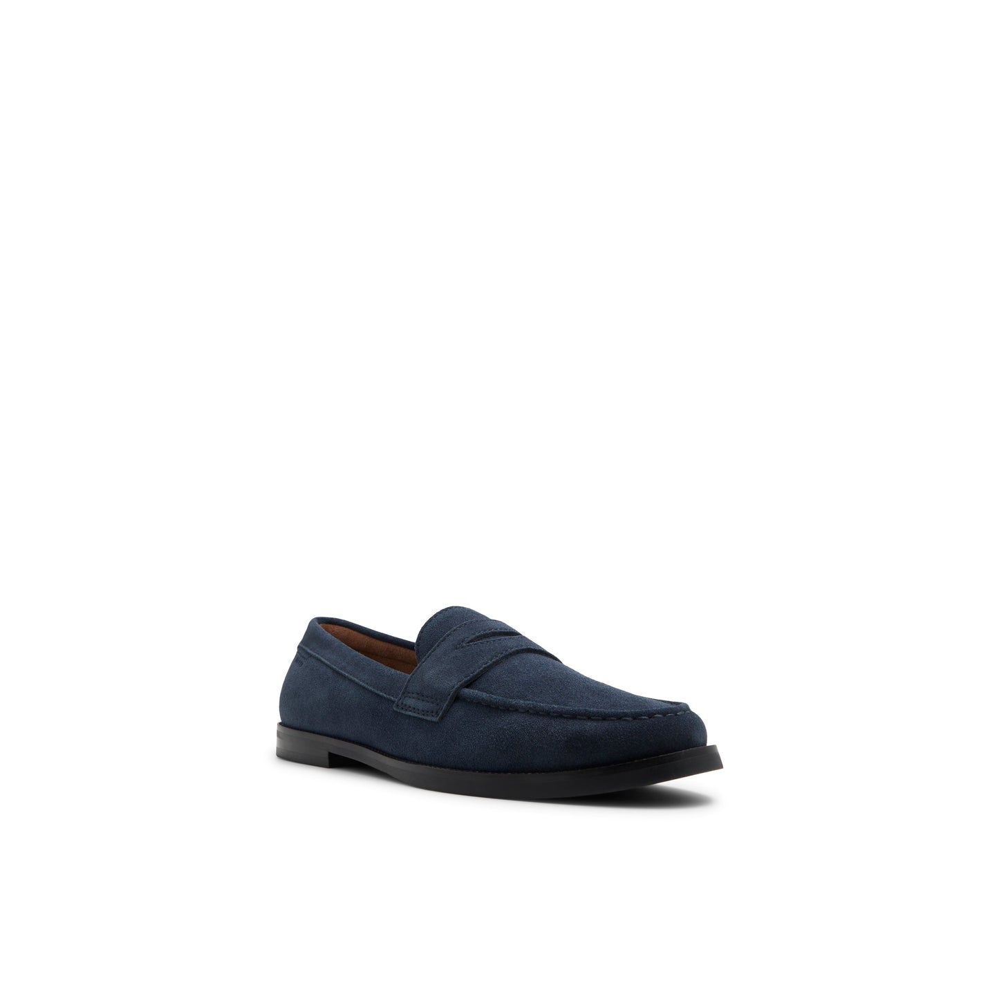 Ted Baker PARLIAMENT - Grained Leather Penny Loafers NAVY