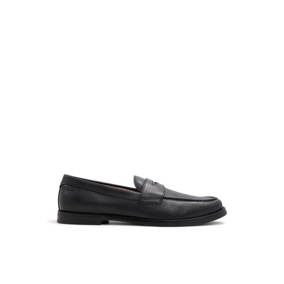 Ted Baker PARLIAMENT - Grained Leather Penny Loafers BLACK