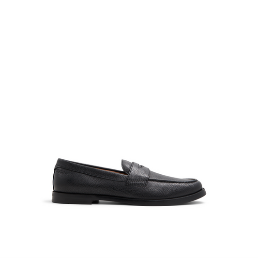 Ted Baker PARLIAMENT - Grained Leather Penny Loafers BLACK