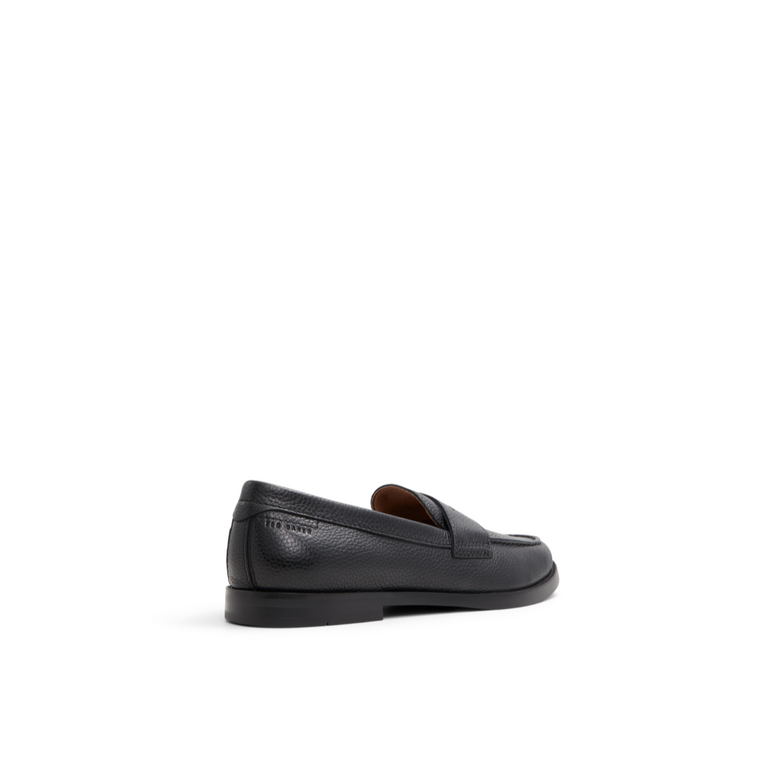 Ted Baker PARLIAMENT - Grained Leather Penny Loafers BLACK