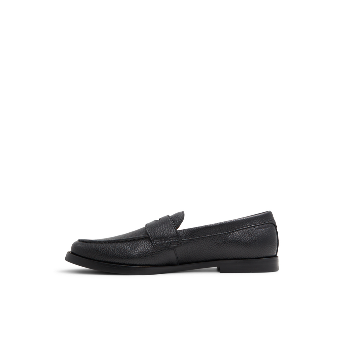Ted Baker PARLIAMENT - Grained Leather Penny Loafers BLACK