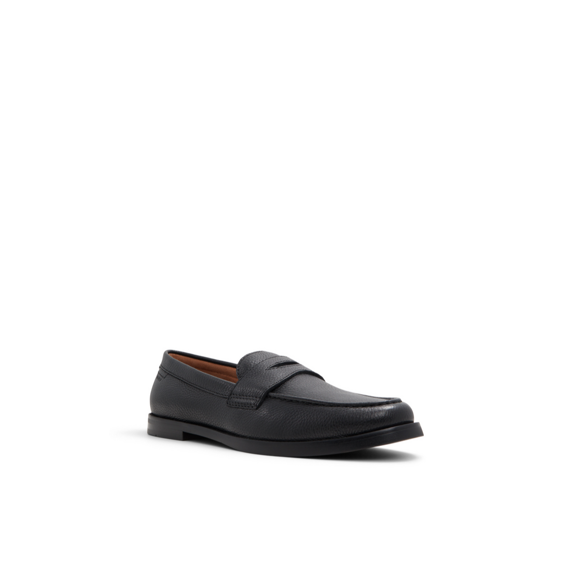 Ted Baker PARLIAMENT - Grained Leather Penny Loafers BLACK