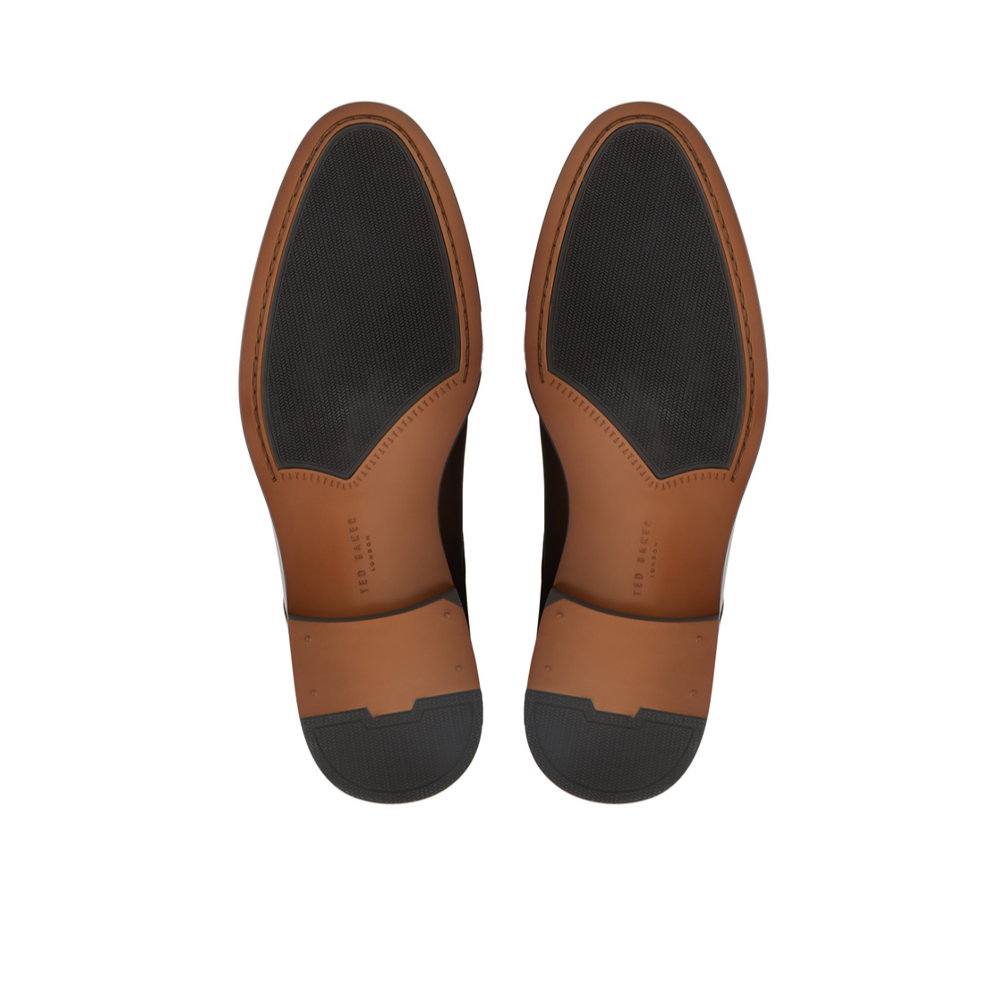 Ted Baker REGENT - Brown Smooth Leather Derby Shoes BROWN