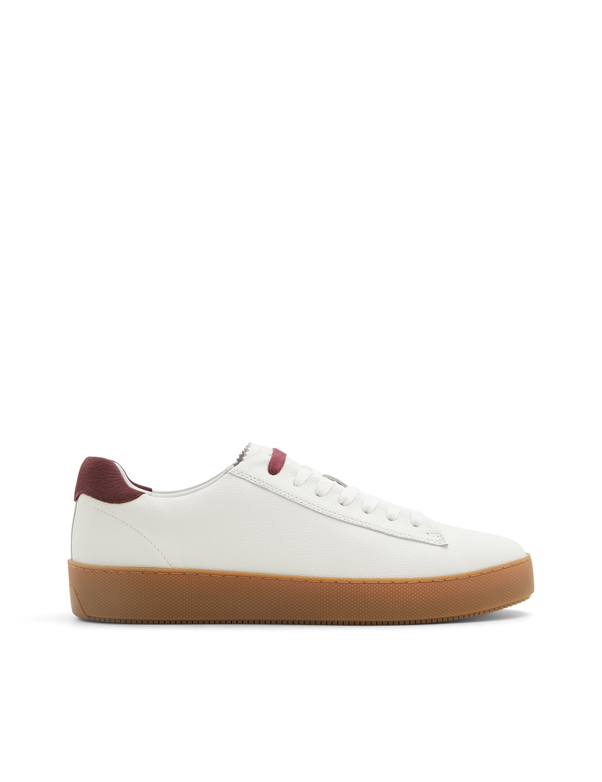 Ted Baker WESTWOOD - White Leather Cup Sole Sneakers WHITE