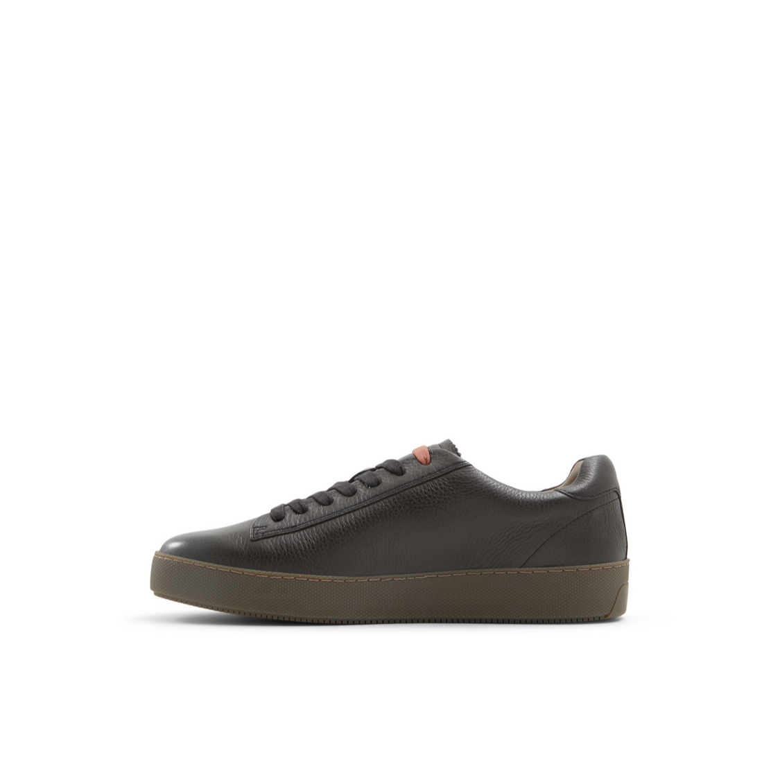 Ted Baker WESTWOOD - Black Leather Cup Sole Sneakers DARK BROWN