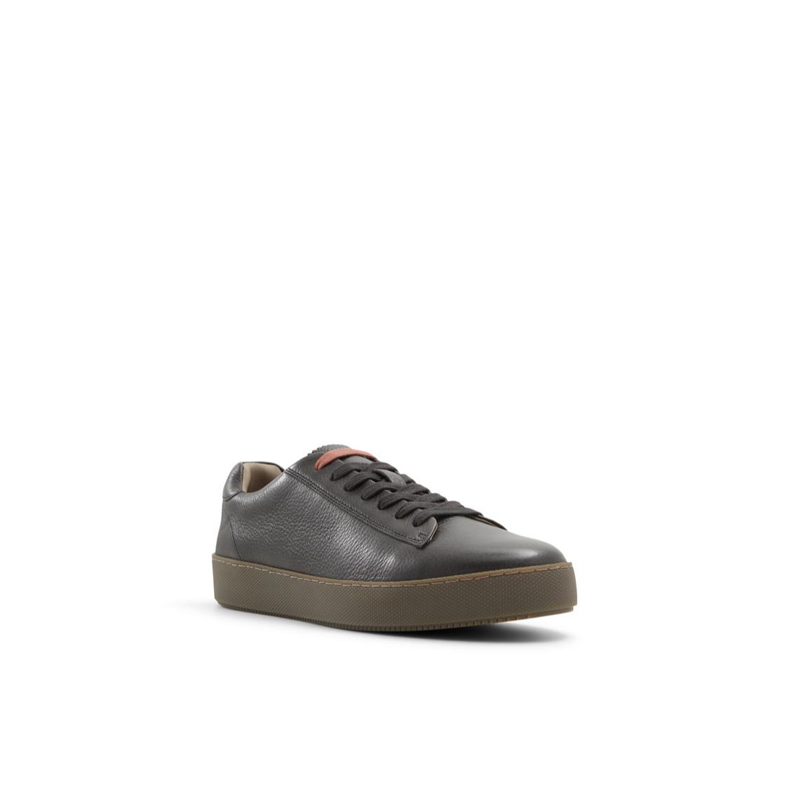 Ted Baker WESTWOOD - Black Leather Cup Sole Sneakers DARK BROWN