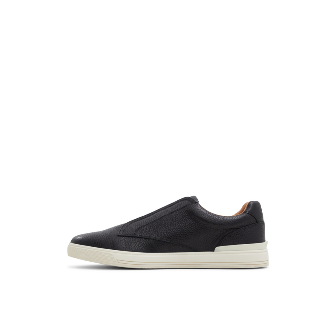 Ted Baker BRENTON - Textured Leather Slip On Sneakers BLACK