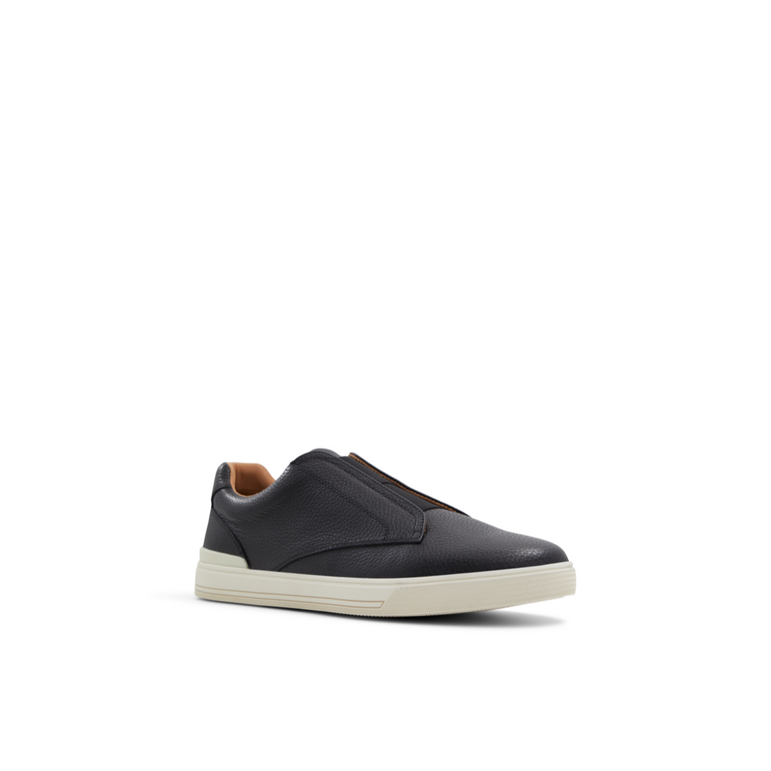 Ted Baker BRENTON - Textured Leather Slip On Sneakers BLACK