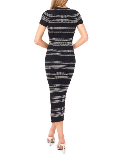 Ted Baker EMA - Short Sleeve Maxi Dress With Contrast Stripe BLACK
