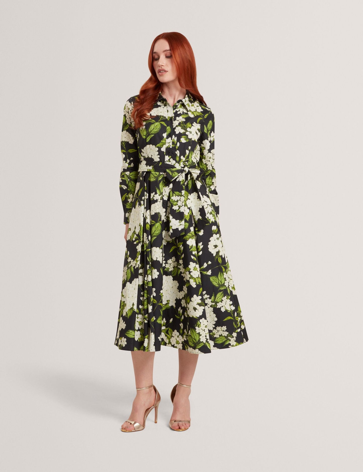Ted Baker ANNA - Long Sleeve Shirt Dress BLACK