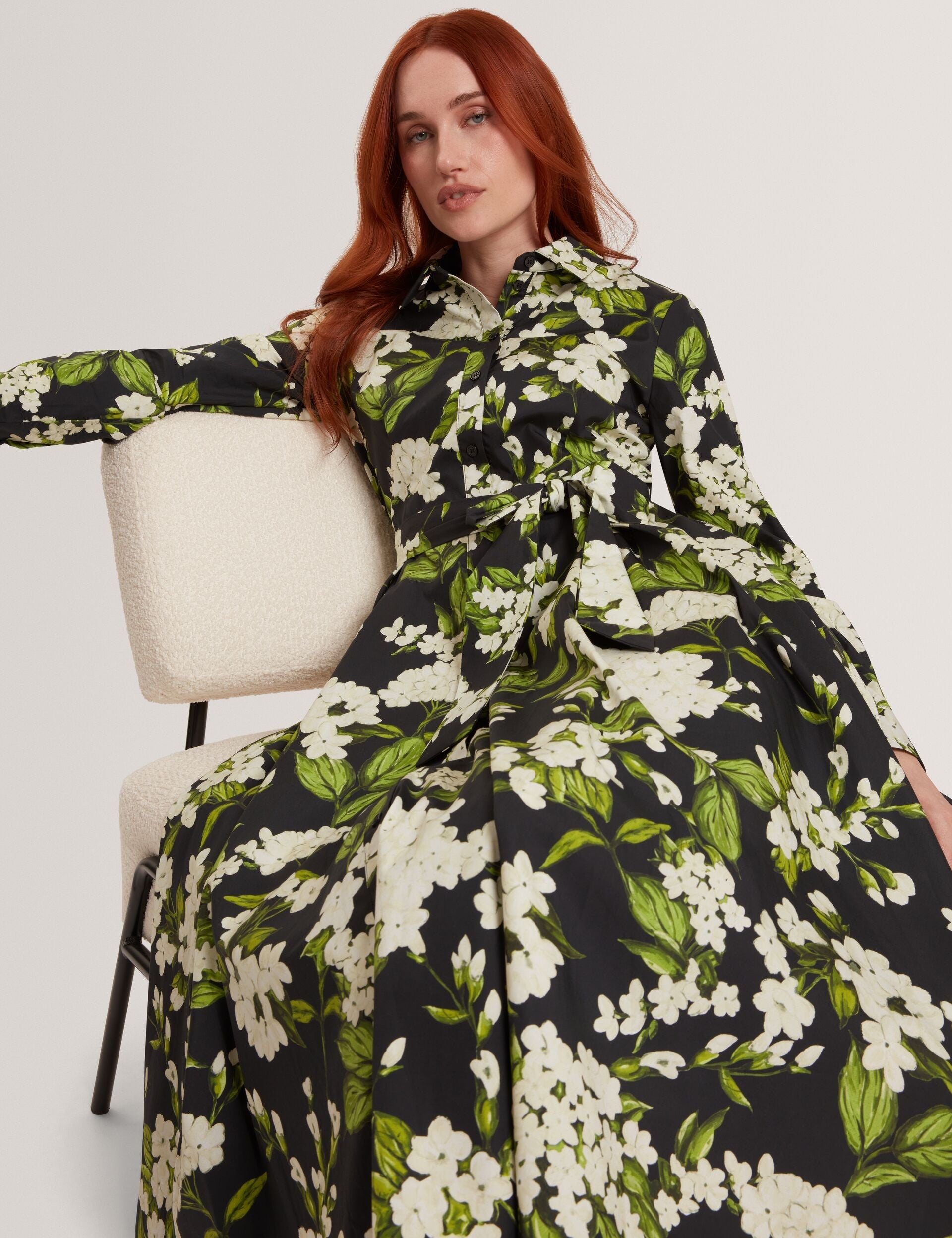 Ted Baker ANNA - Long Sleeve Shirt Dress BLACK