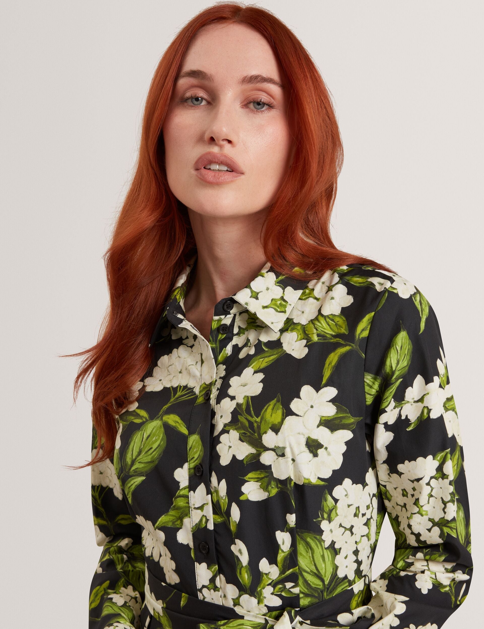 Ted Baker ANNA - Long Sleeve Shirt Dress BLACK