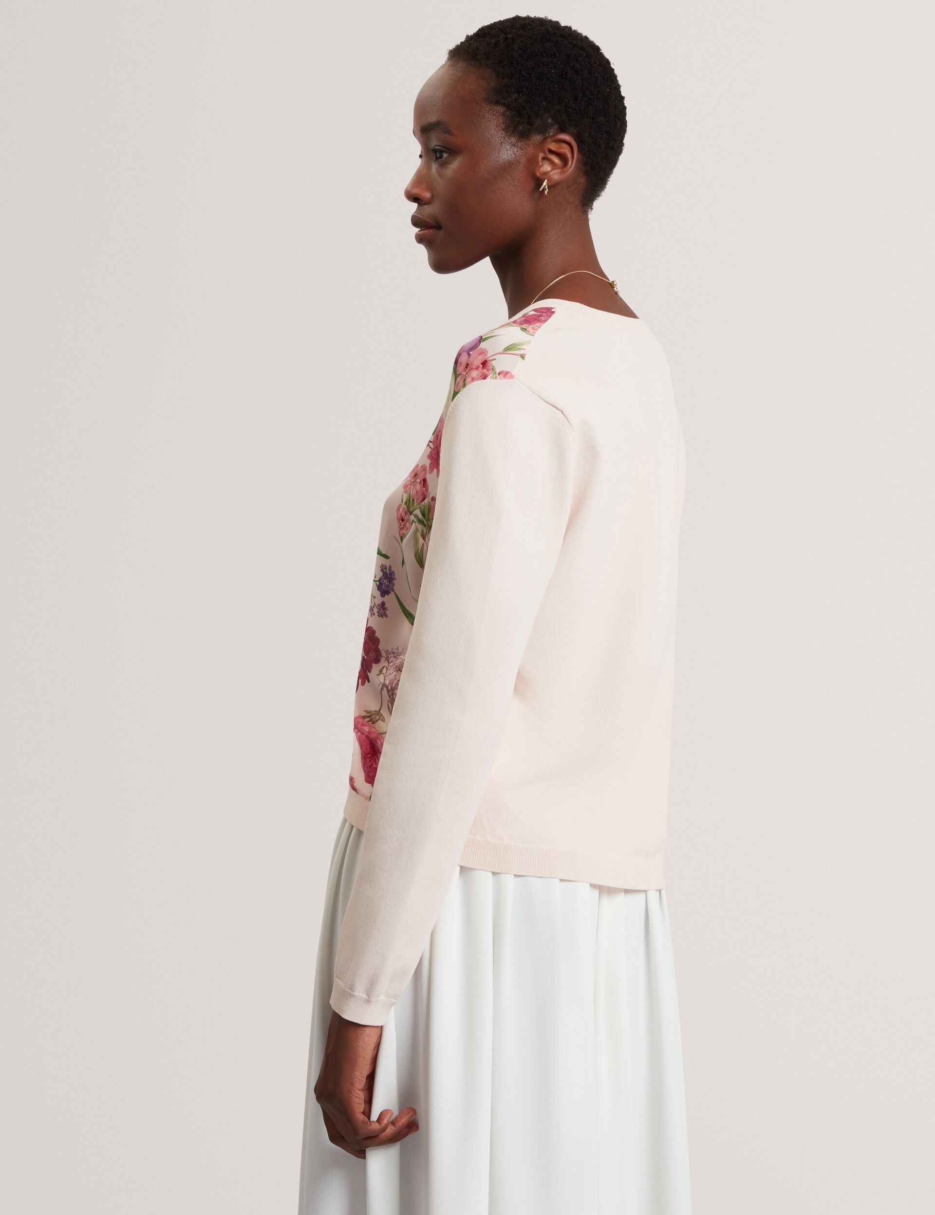 Ted Baker LISA - Mixed Media Cardigan PINK