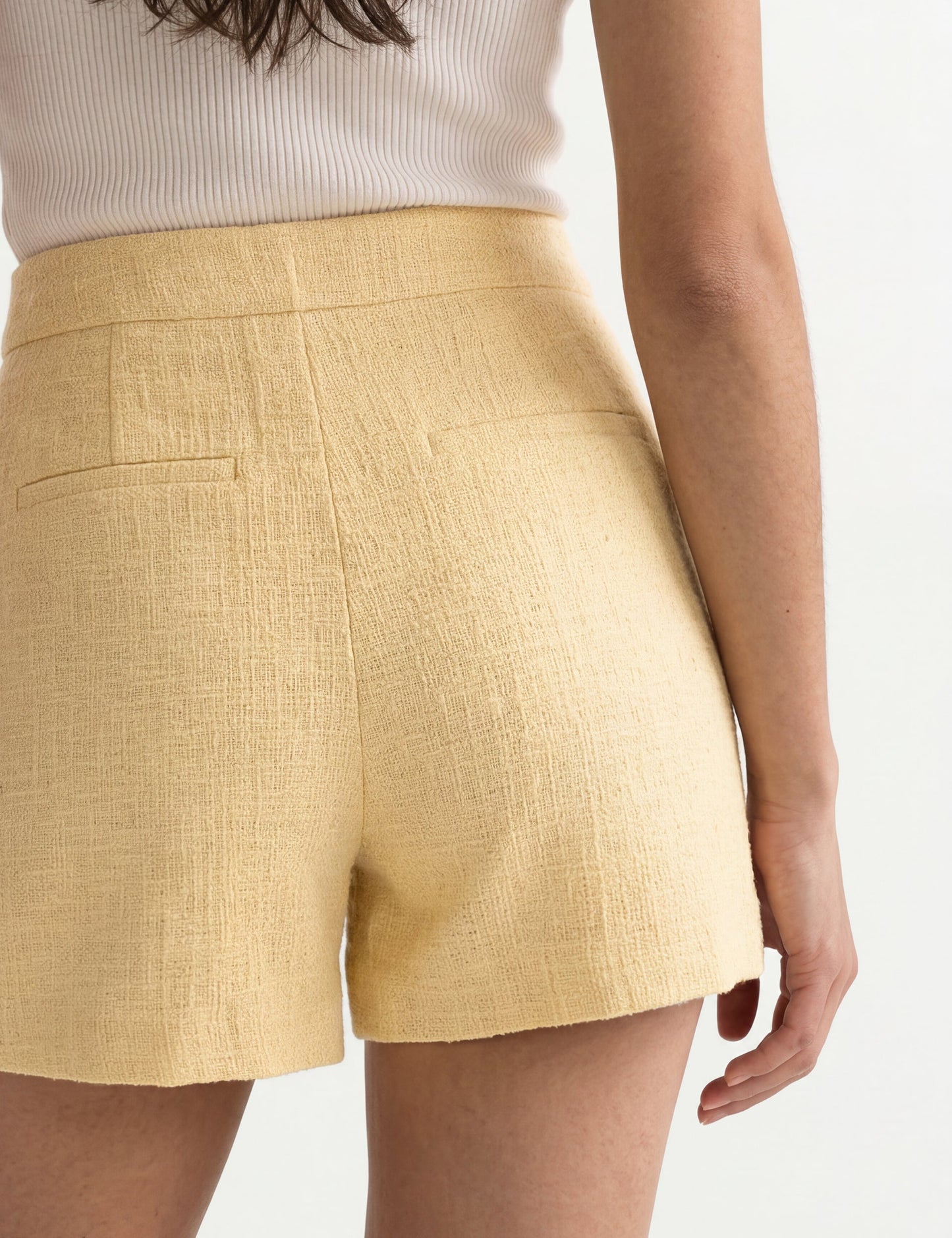 Ted Baker HANA Tailored Woven Straight Leg Shorts LIGHT YELLOW