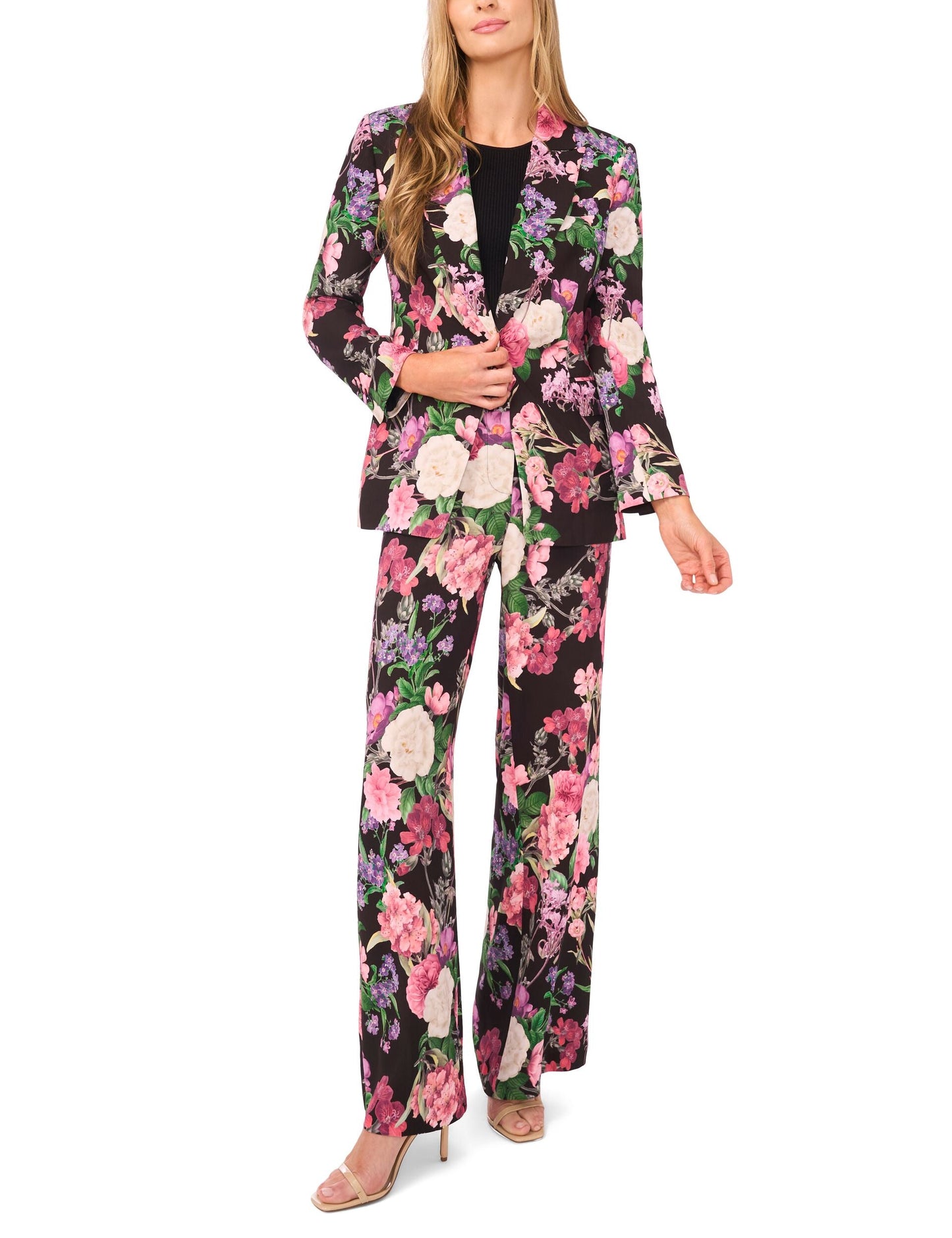 Ted Baker Arden Floral Blazer BLACK