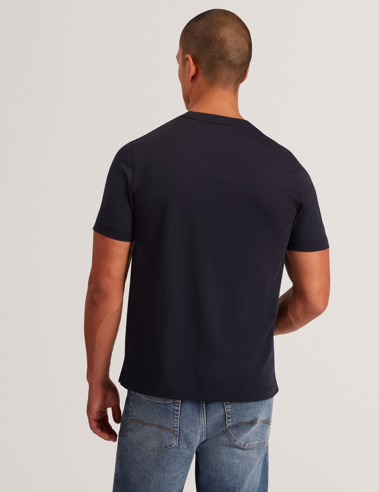 Ted Baker KONEY Botanical Graphic Crew Neck T-Shirt NAVY