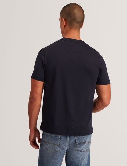 Ted Baker KONEY Botanical Graphic Crew Neck T-Shirt NAVY