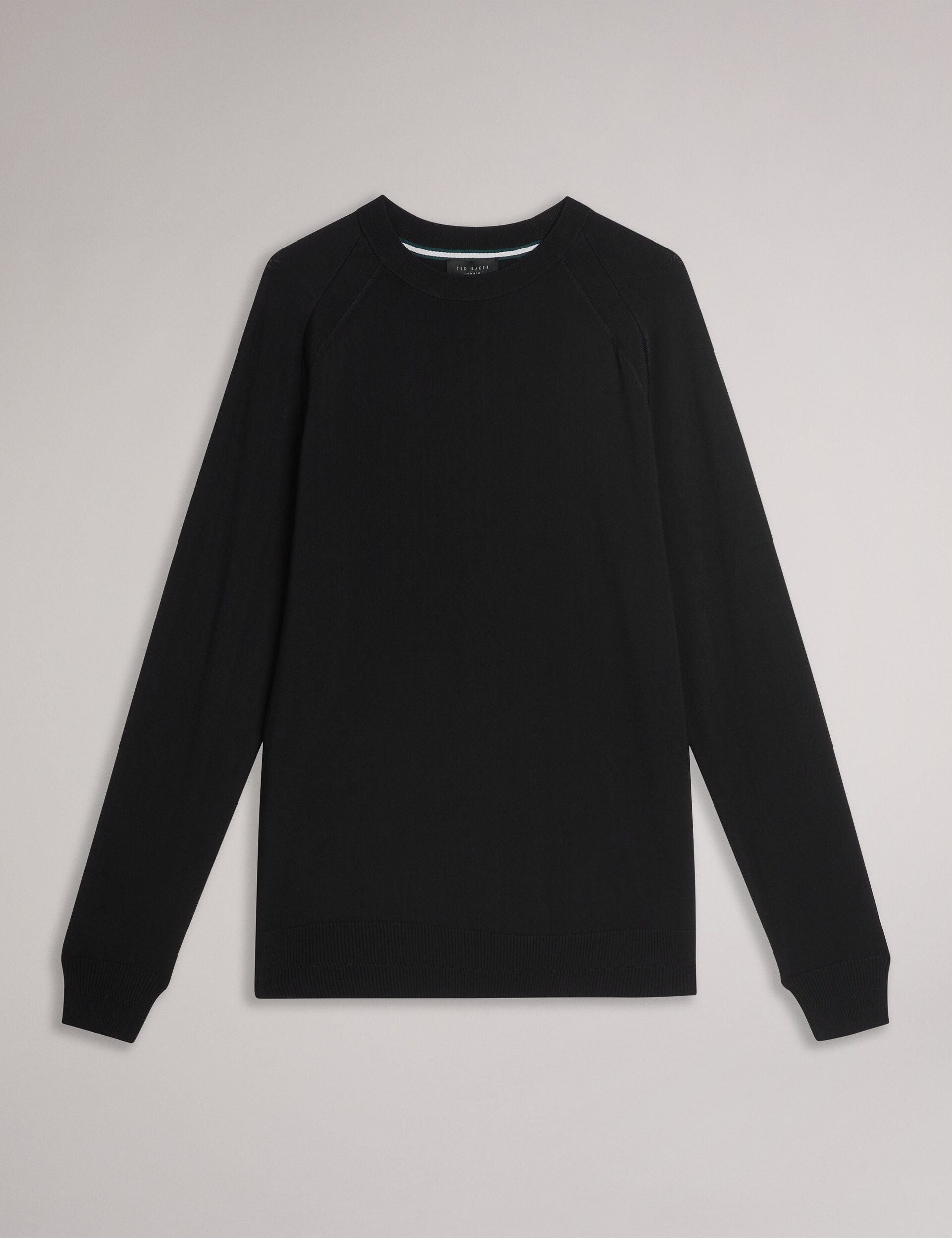 Ted Baker MAYWO - Saddle Shoulder Crew Neck Jumper BLACK