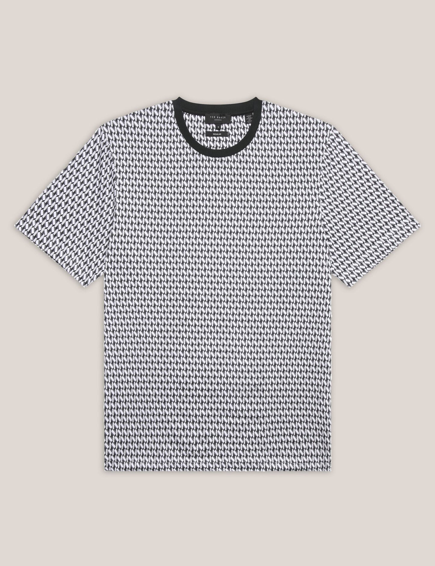 Ted Baker SANGS Geometric Jersey Top Gift Set in Black BLACK