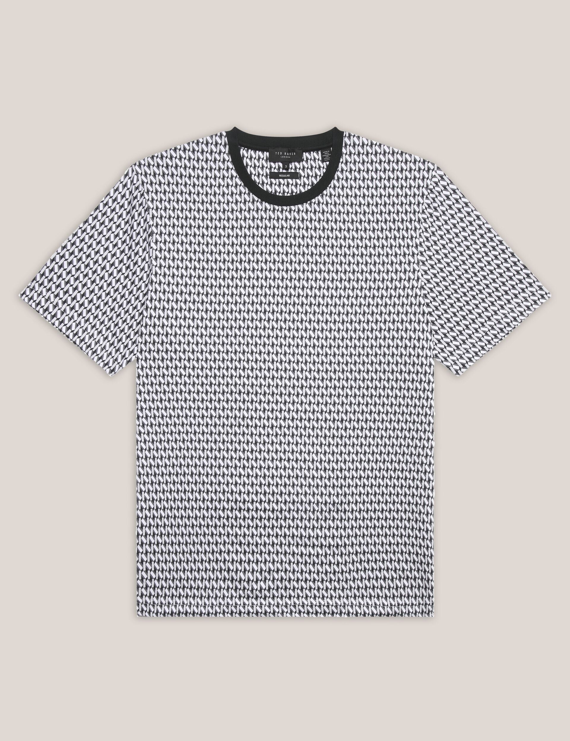 Ted Baker SANGS Geometric Jersey Top Gift Set in Black BLACK