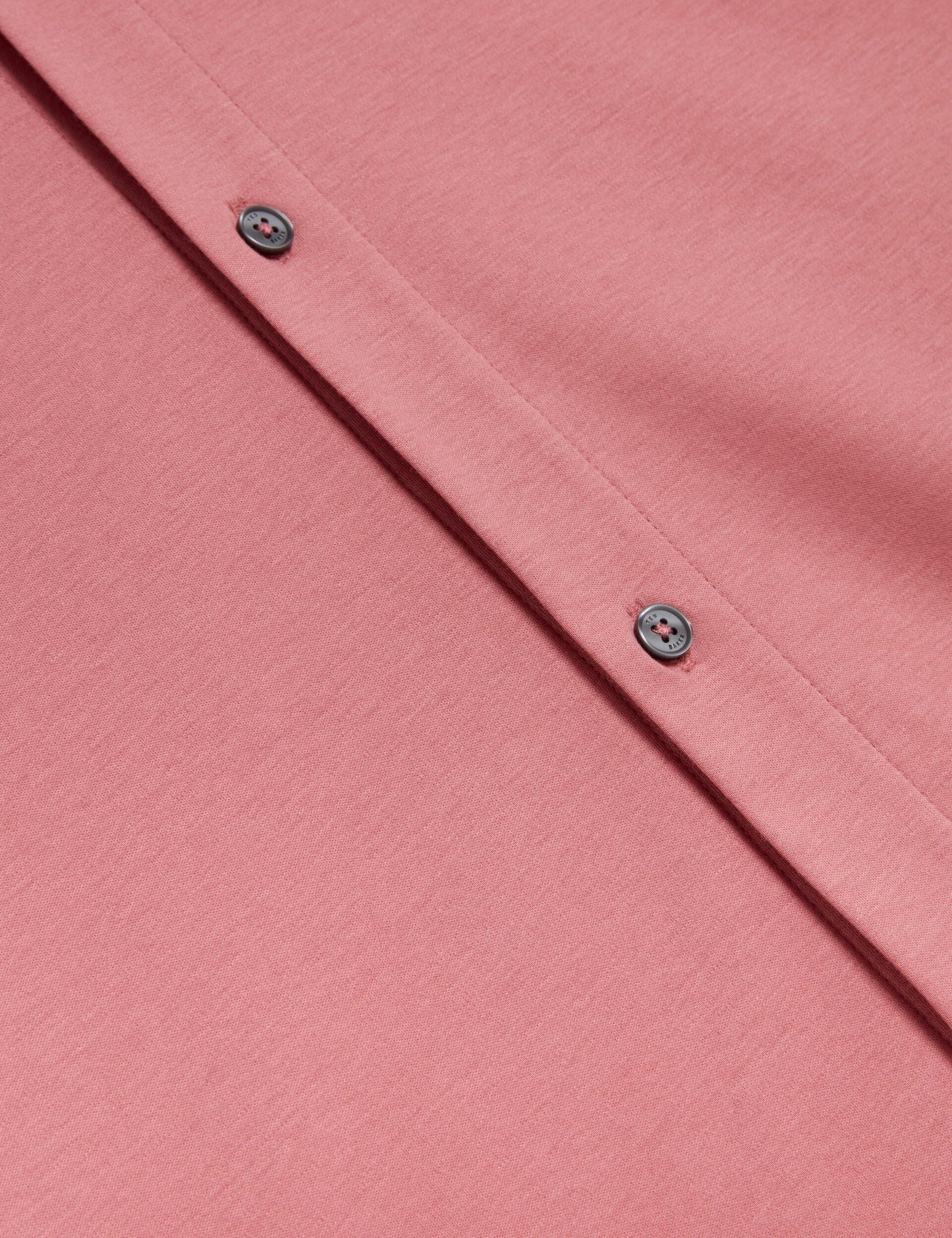 Ted Baker FILLIPP Soft Jersey Button-Through Polo Shirt PINK