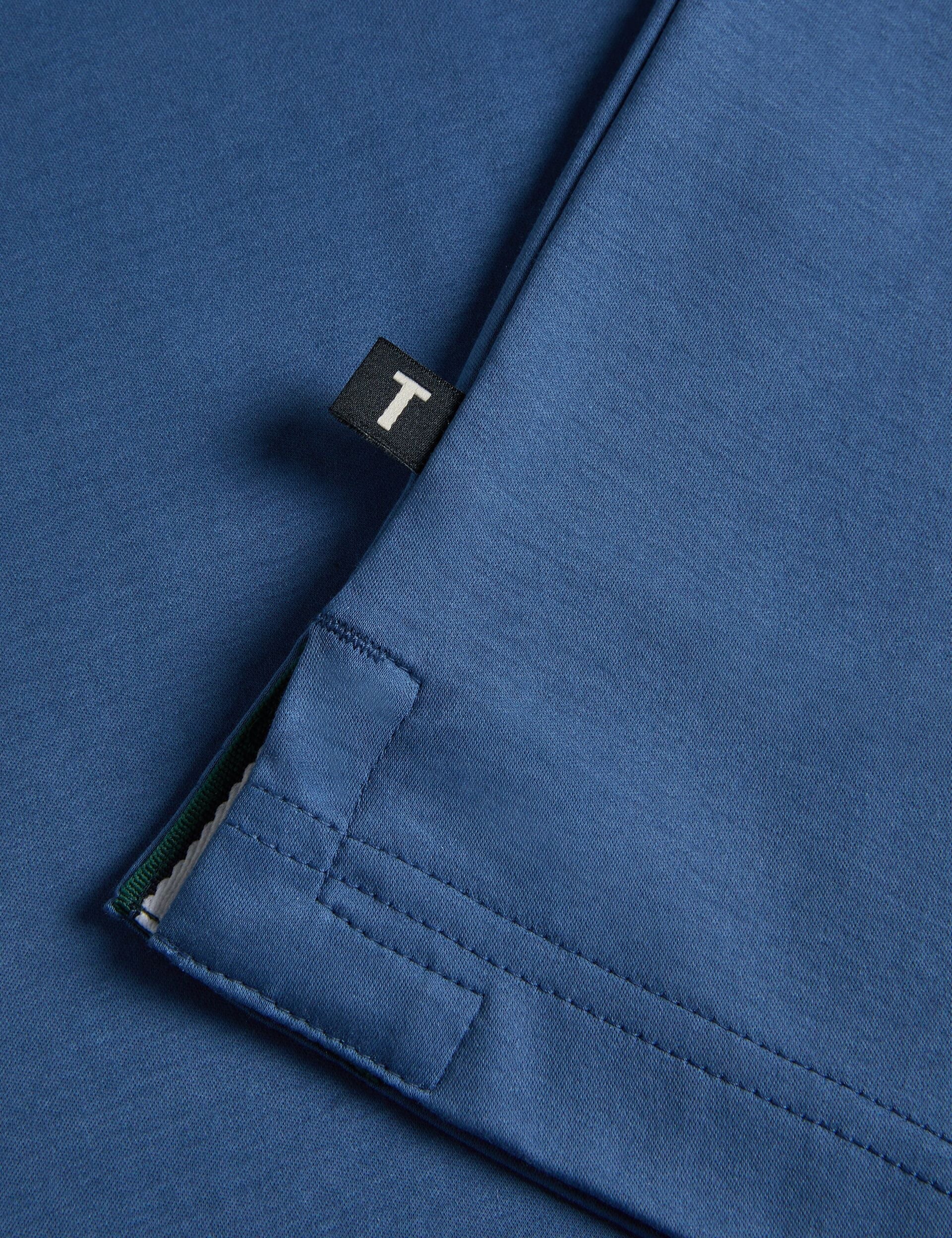 Ted Baker ZEITER - Slim Fit Pure Cotton Polo Shirt DARK BLUE