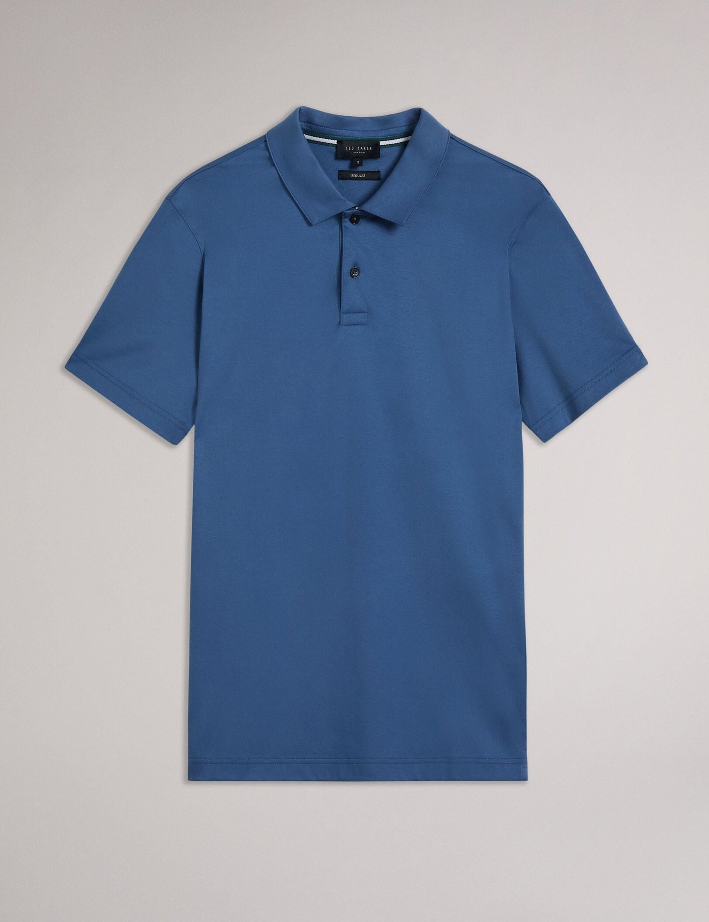 Ted Baker ZEITER - Slim Fit Pure Cotton Polo Shirt DARK BLUE