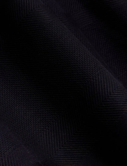 Ted Baker KAELITH Textured Panel Cotton Short Sleeve T-Shirt NAVY