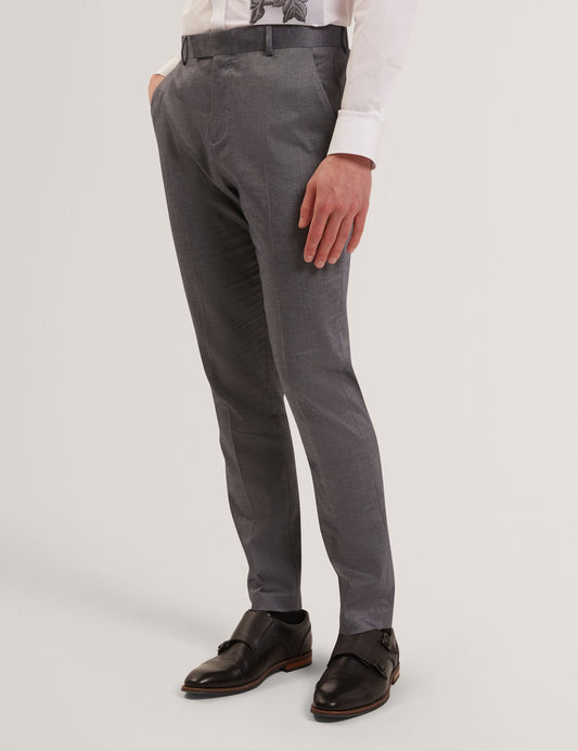 Ted Baker SABATON Slim Fit Stretch Cotton Twill Smart Pants NAVY