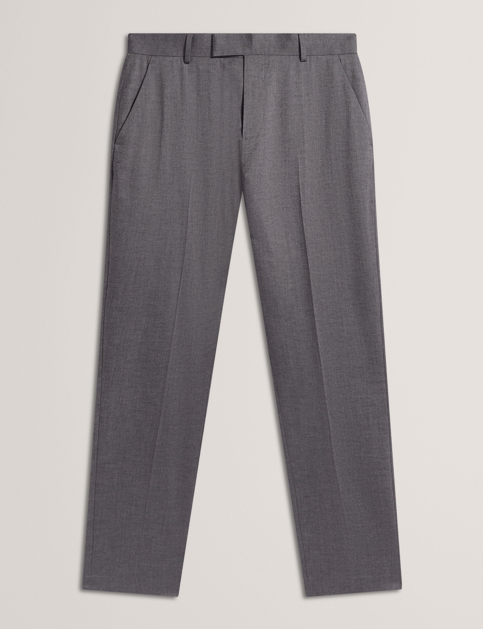 Ted Baker SABATON Slim Fit Stretch Cotton Twill Smart Pants NAVY