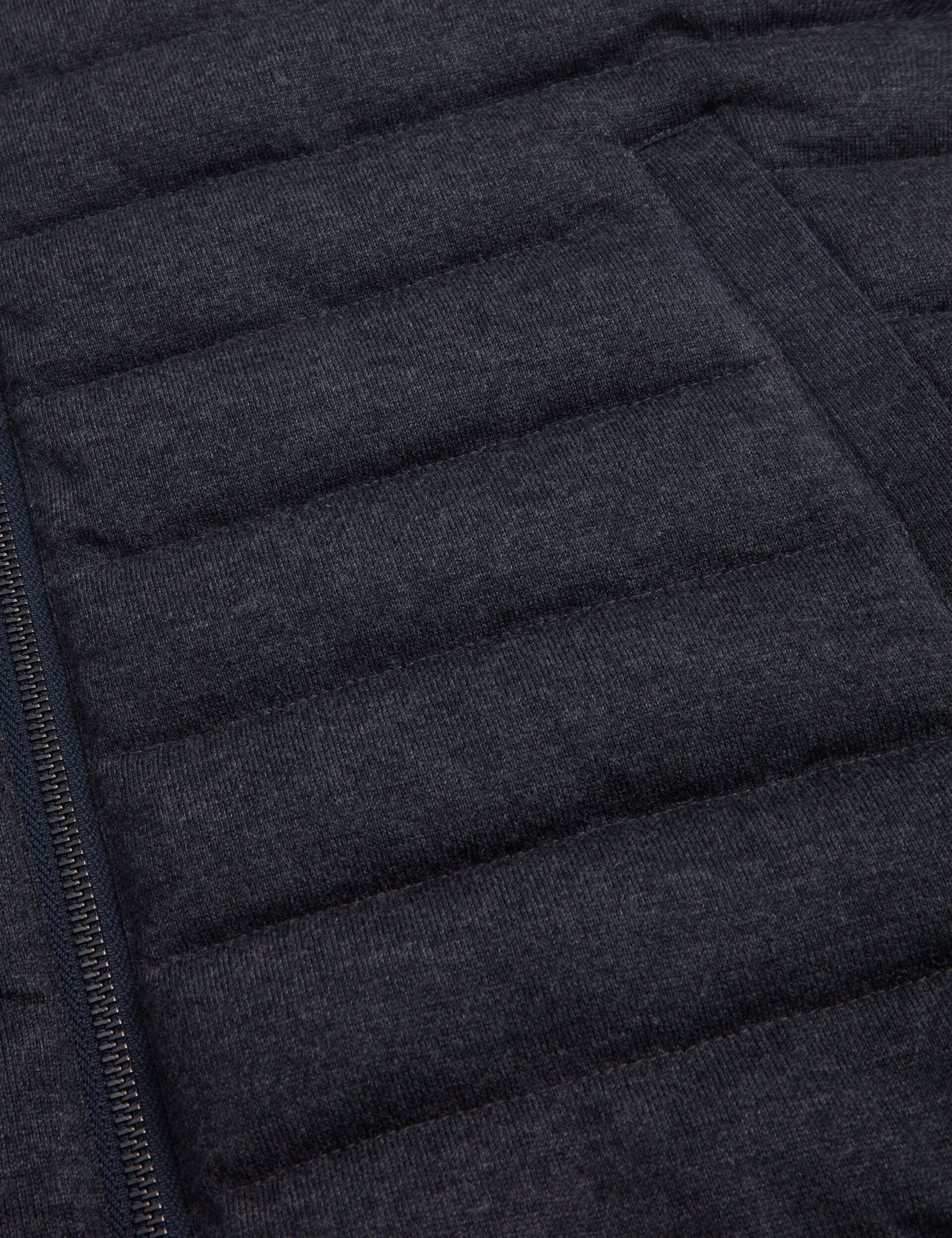 Ted Baker DOPPEL Reversible Fine Knit Quilted Gilet CHARCOAL