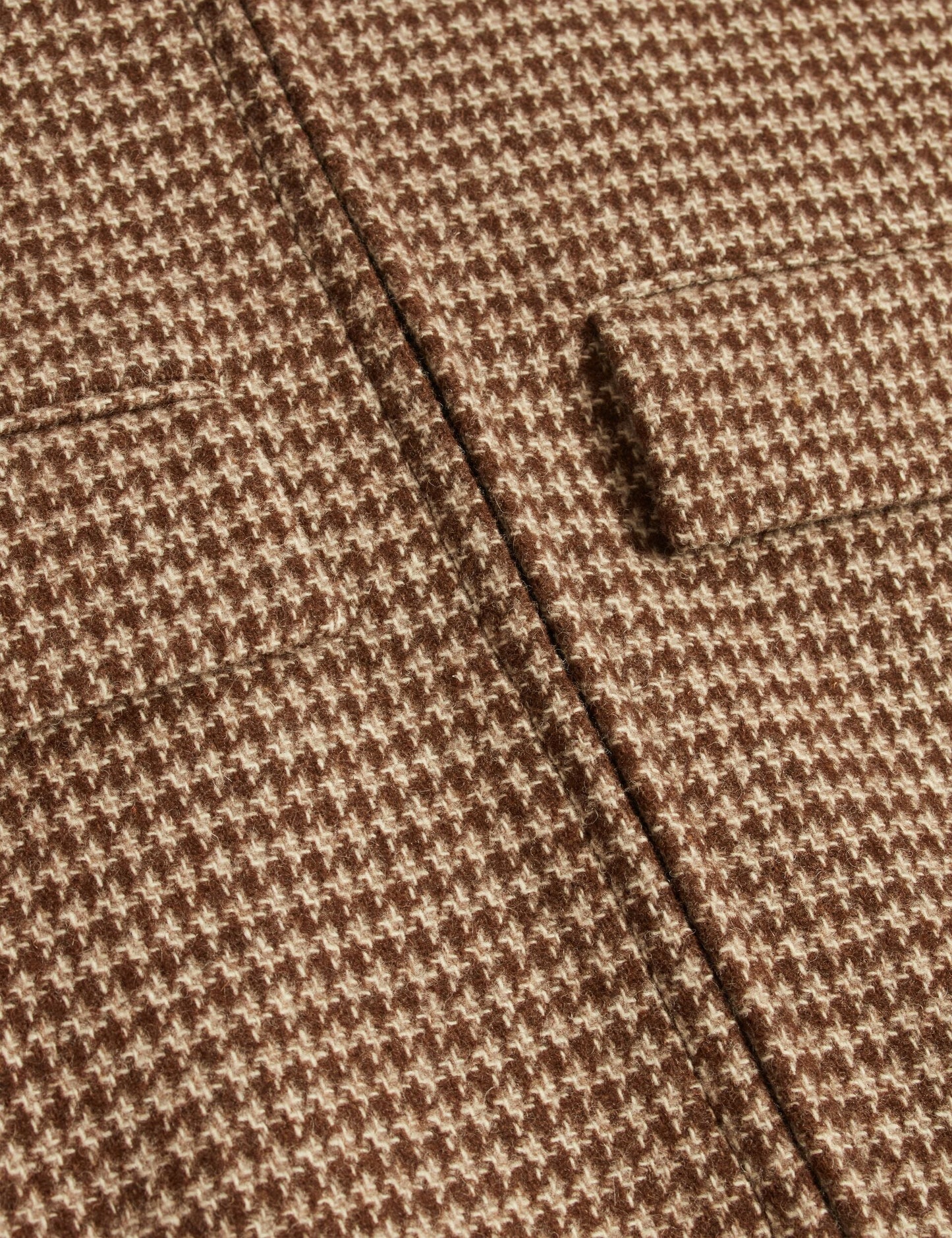 Ted Baker BAGLAN Dogtooth Check Wool Harrington Jacket STONE