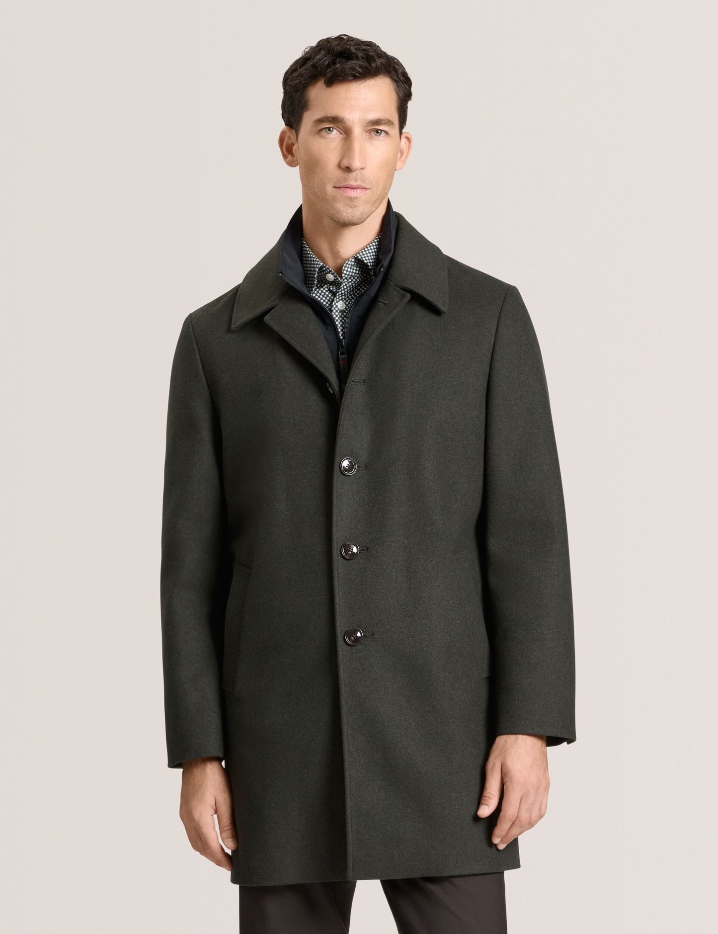 Ted Baker WIMBLEDON - Overcoat with Bib OLIVE