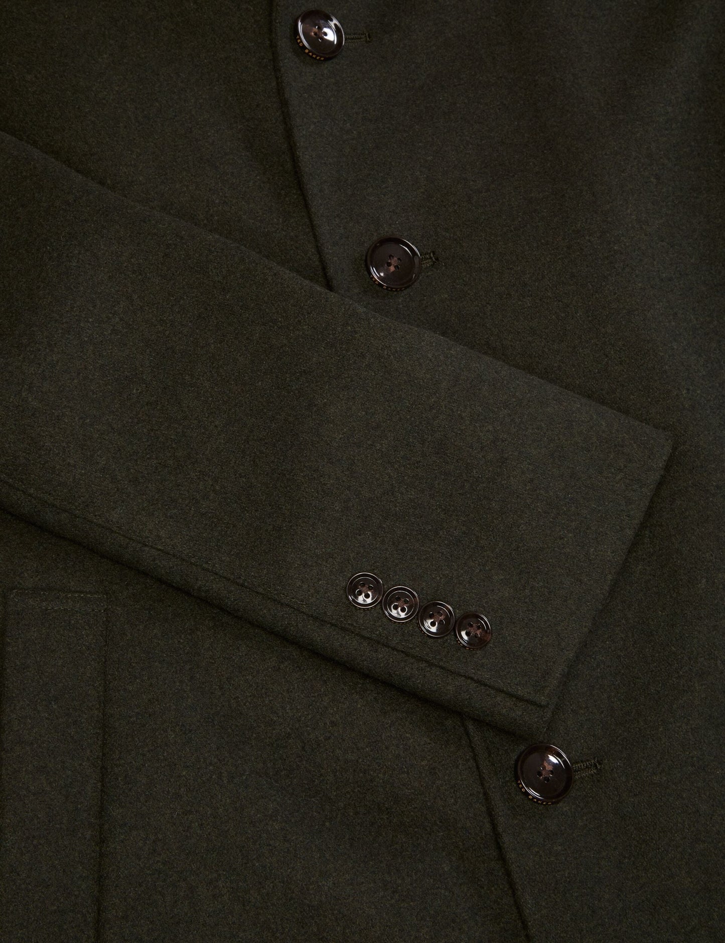 Ted Baker WIMBLEDON - Overcoat with Bib OLIVE