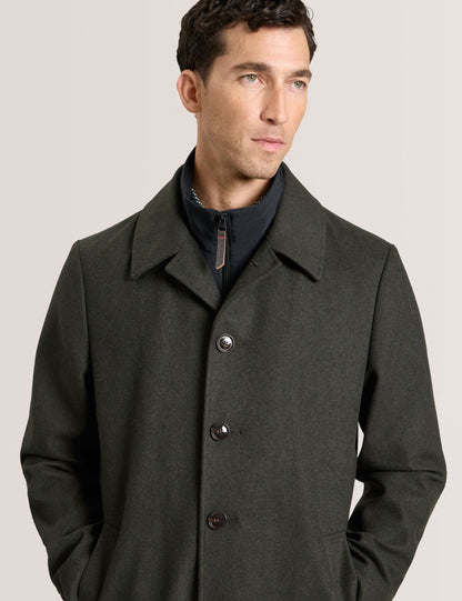 Ted Baker WIMBLEDON - Overcoat with Bib OLIVE