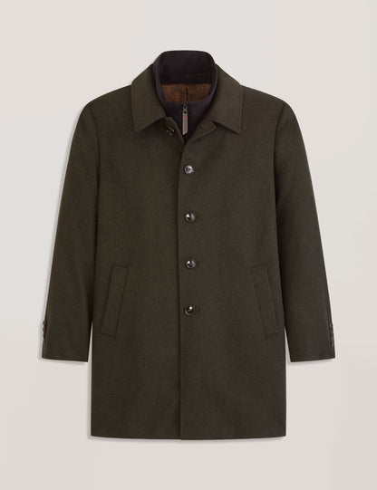 Ted Baker WIMBLEDON - Overcoat with Bib OLIVE