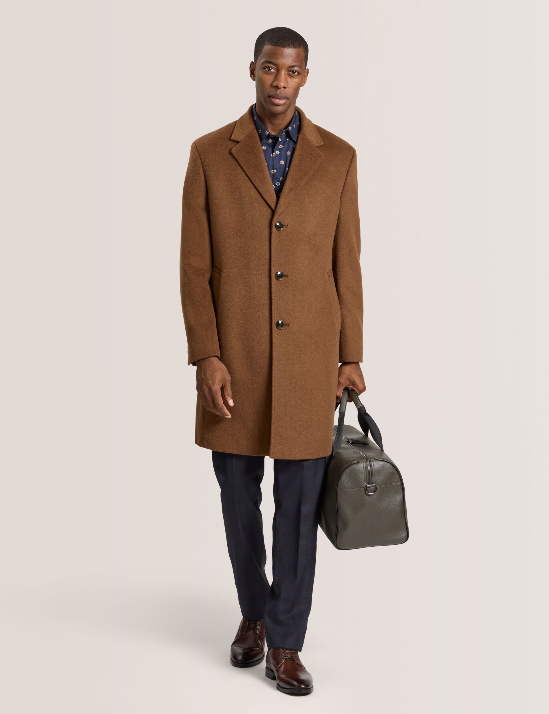Ted Baker WYSTAN - Overcoat DARK CAMEL