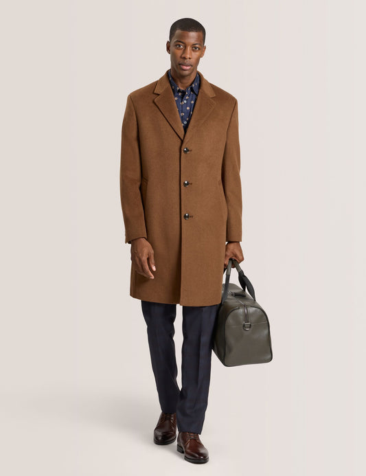 Ted Baker WYSTAN - Overcoat DARK CAMEL
