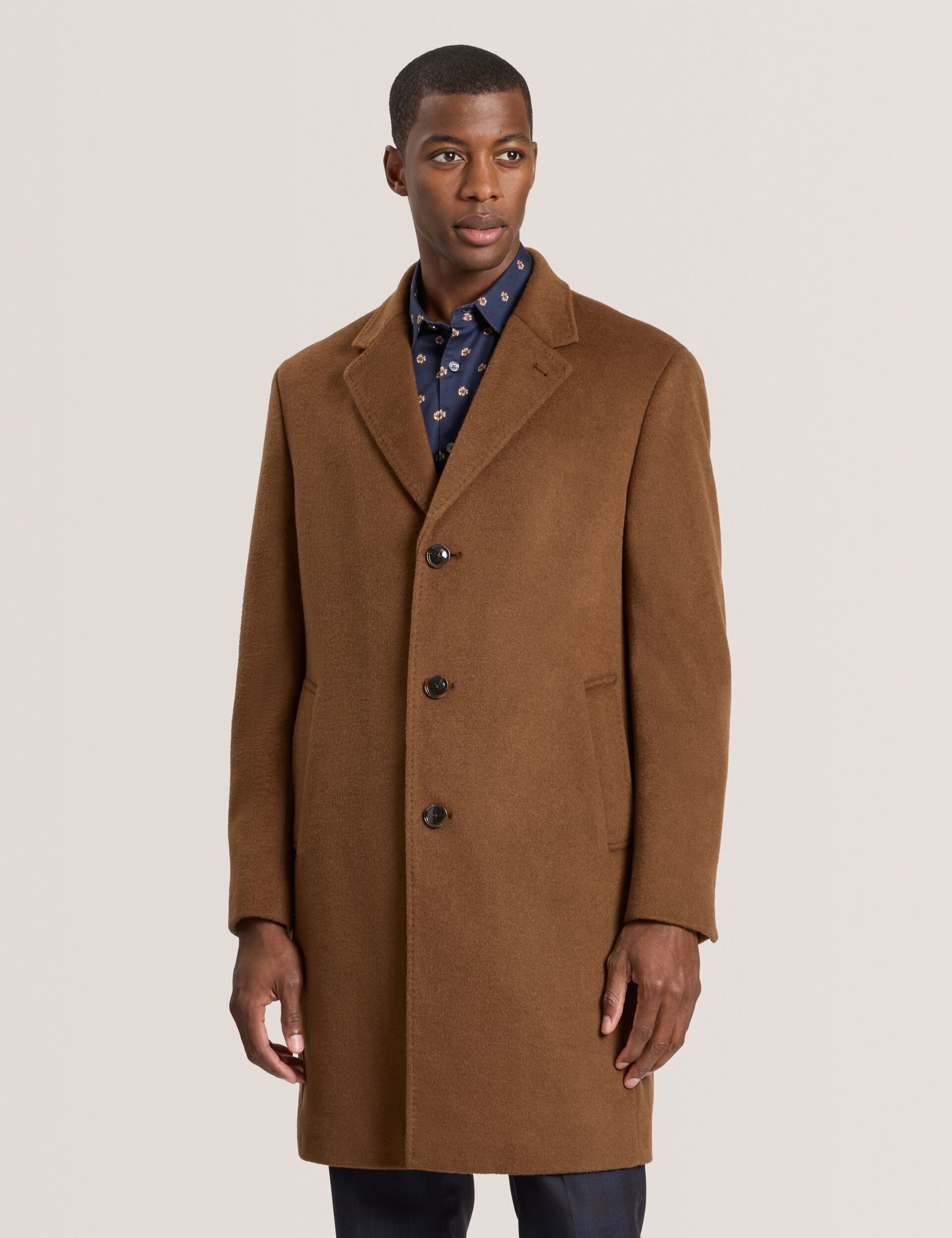 Ted Baker WYSTAN - Overcoat DARK CAMEL