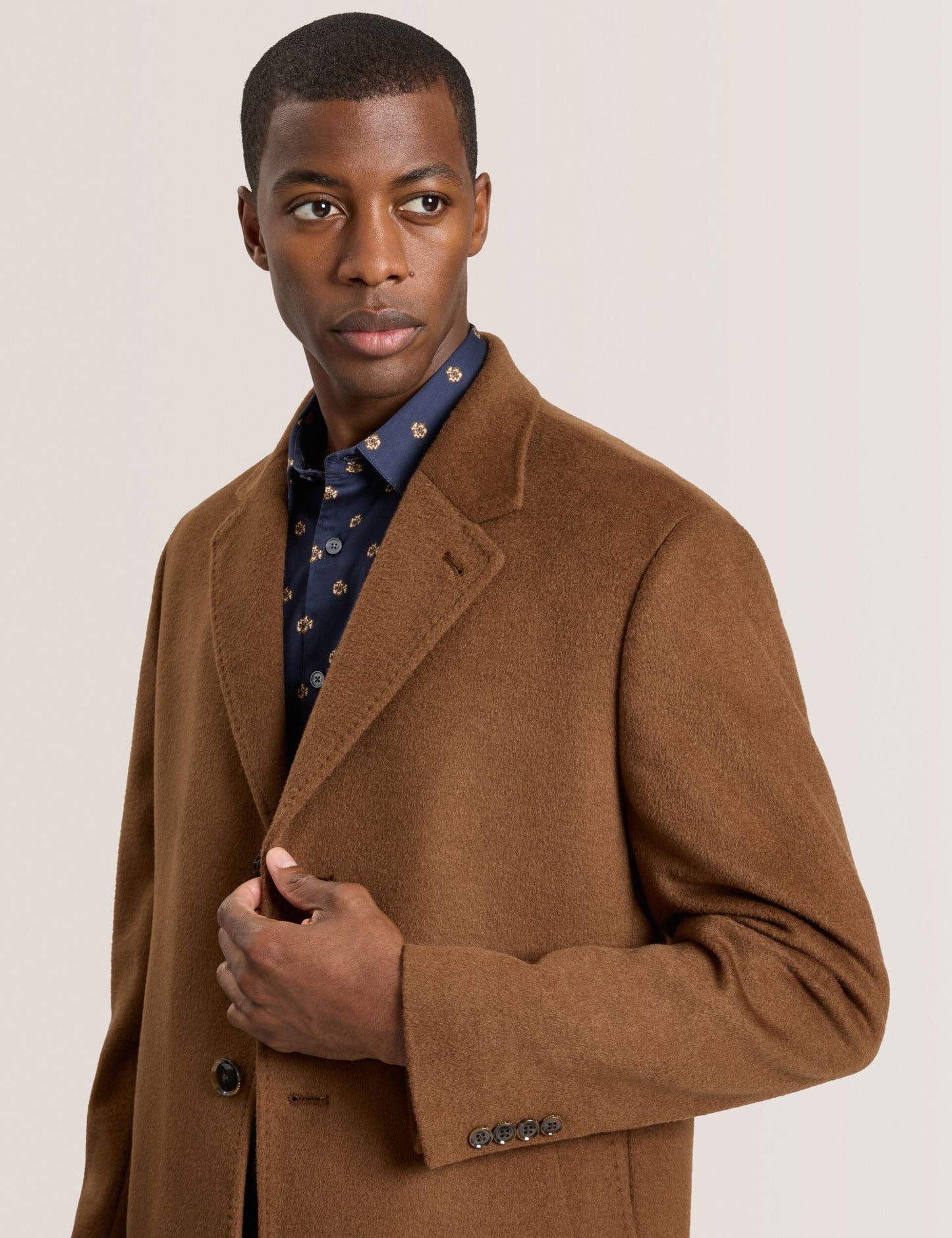 Ted Baker WYSTAN - Overcoat DARK CAMEL